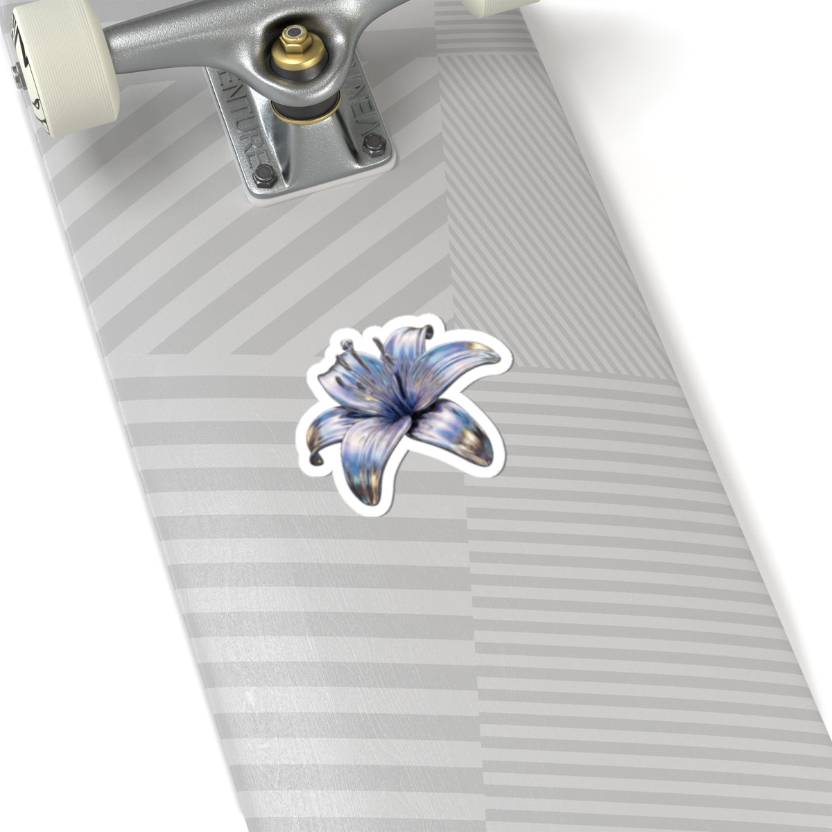 Blue Lily Floral Sticker